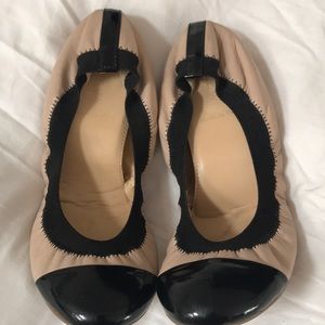 J. CREW tow ballet leather flats size 6.5